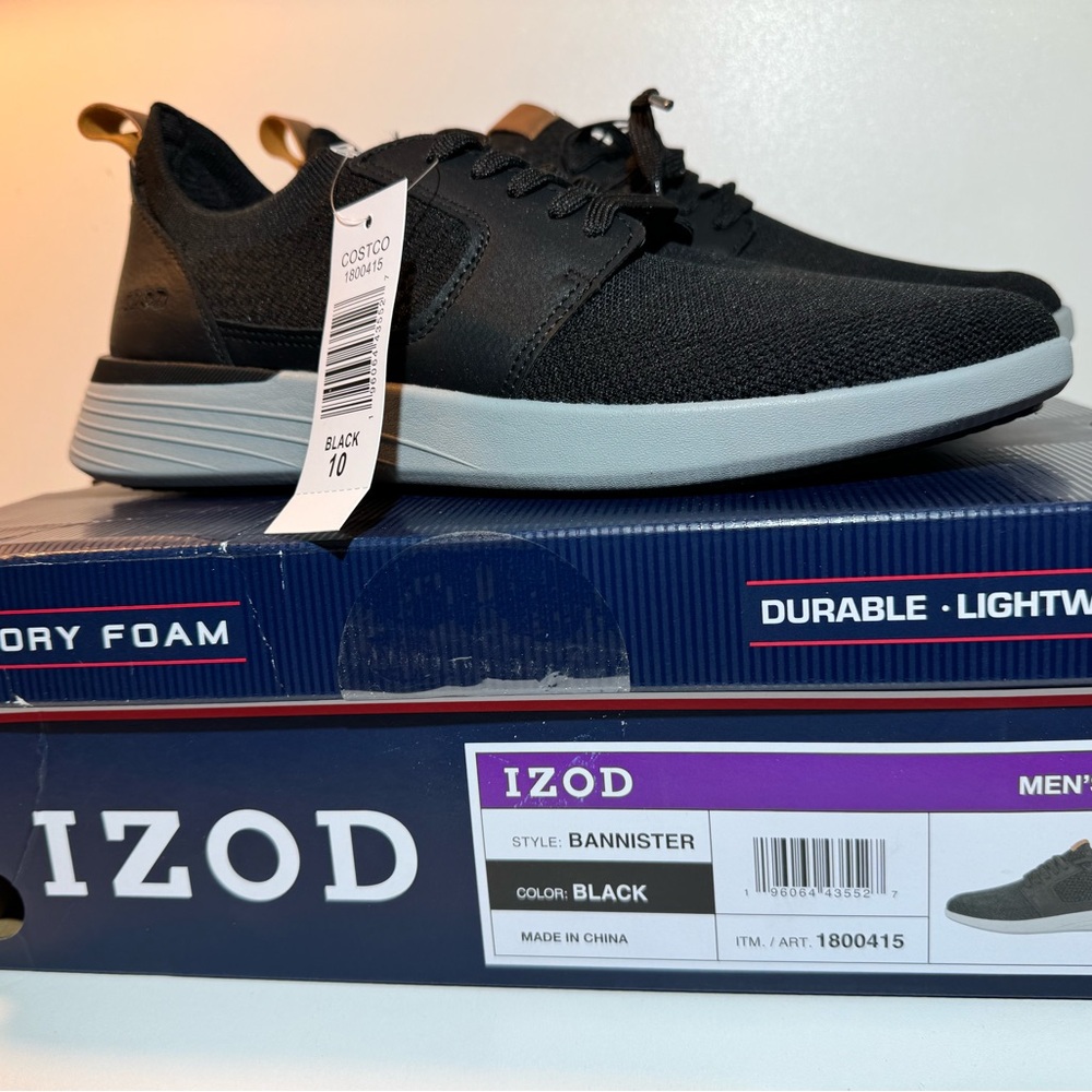 Izod bannister memory foam size 10